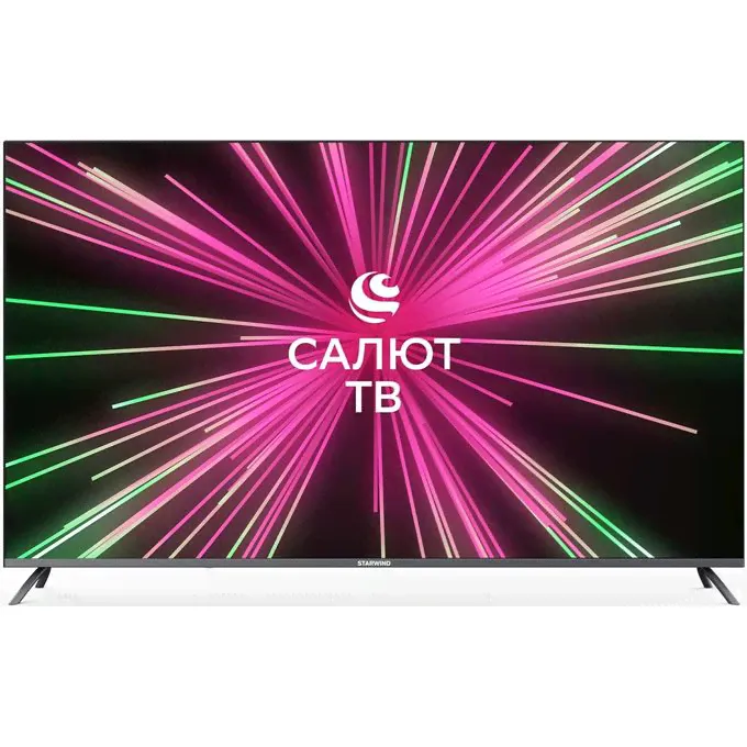 65" Телевизор Starwind SW-LED65UB405 Салют ТВ Frameless стальной