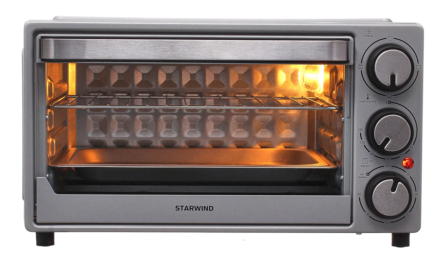 Мини-печь Starwind SMO2002 серебристая-4