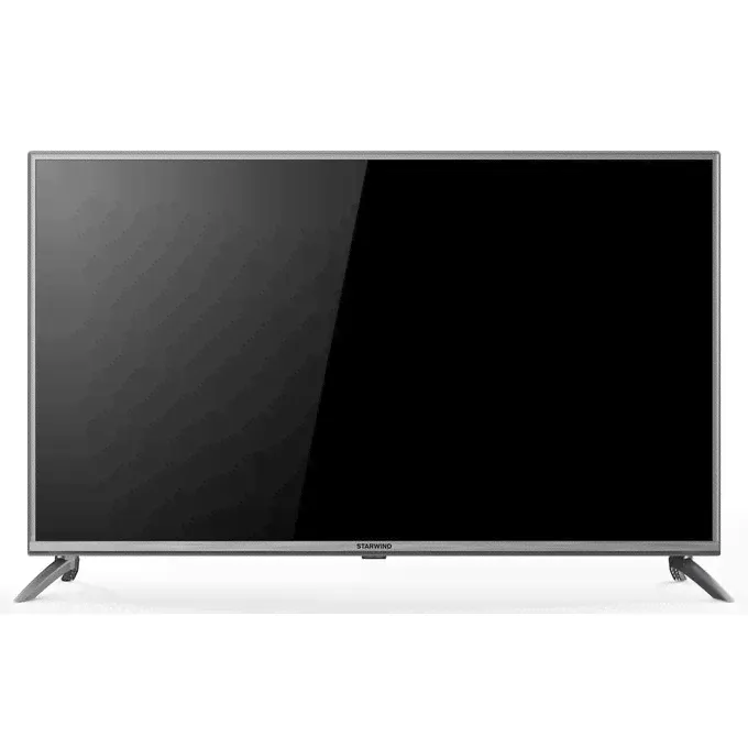 43" Телевизор Starwind SW-LED43UB403 стальной 3840x2160, Ultra HD, 100 Гц, WI-FI, SMART TV, AV, HDMI, USB, DVB-C, DVB-T2, DVB-S2 Салют.ТВ-1