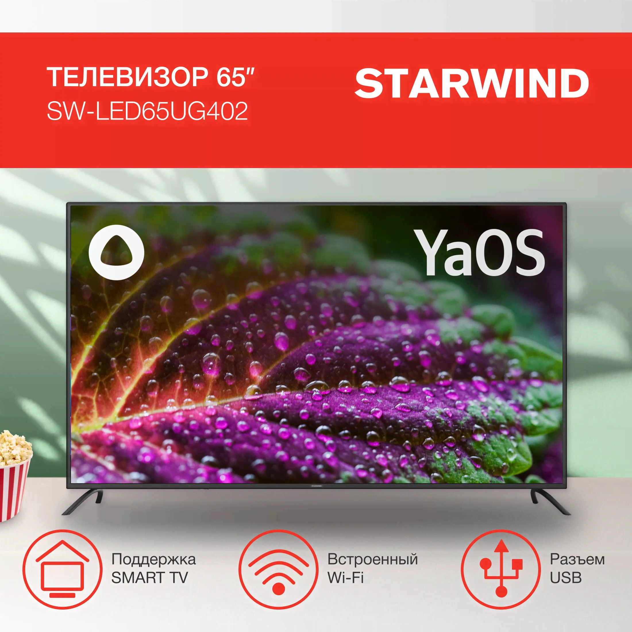 ЖК телевизор Starwind 65" SW-LED65UG402